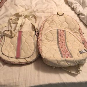 Pocketbook and backpack